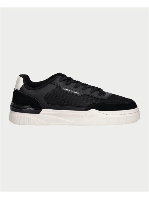 AX men's low-top sports sneakers with contrasting heel ARMANI EXCHANGE | XM001968-AF19439UC001